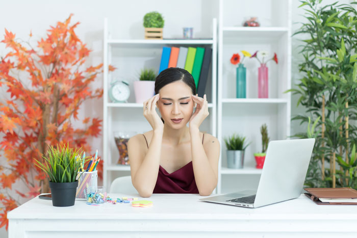 stress va lan da  cang thang anh huong den da ra sao